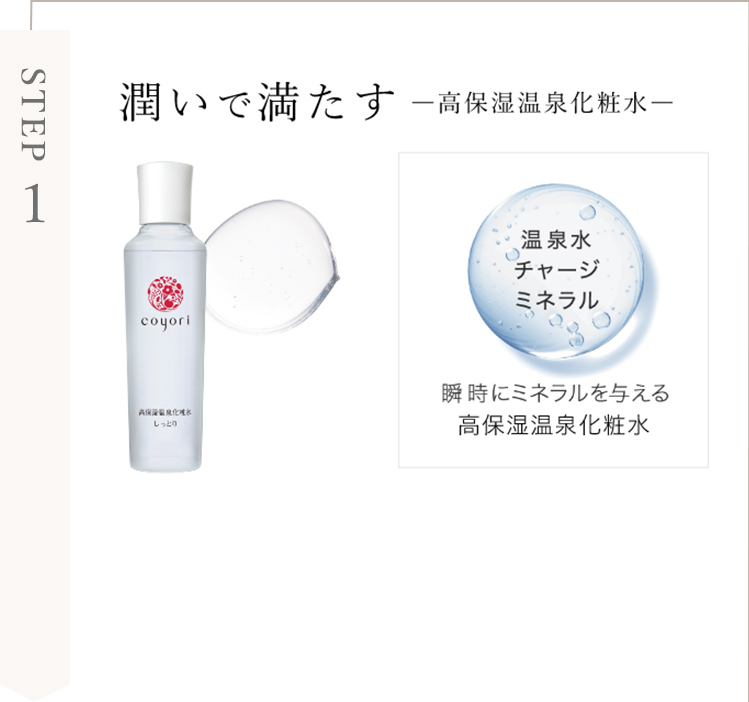 STEP1 潤いで満たす