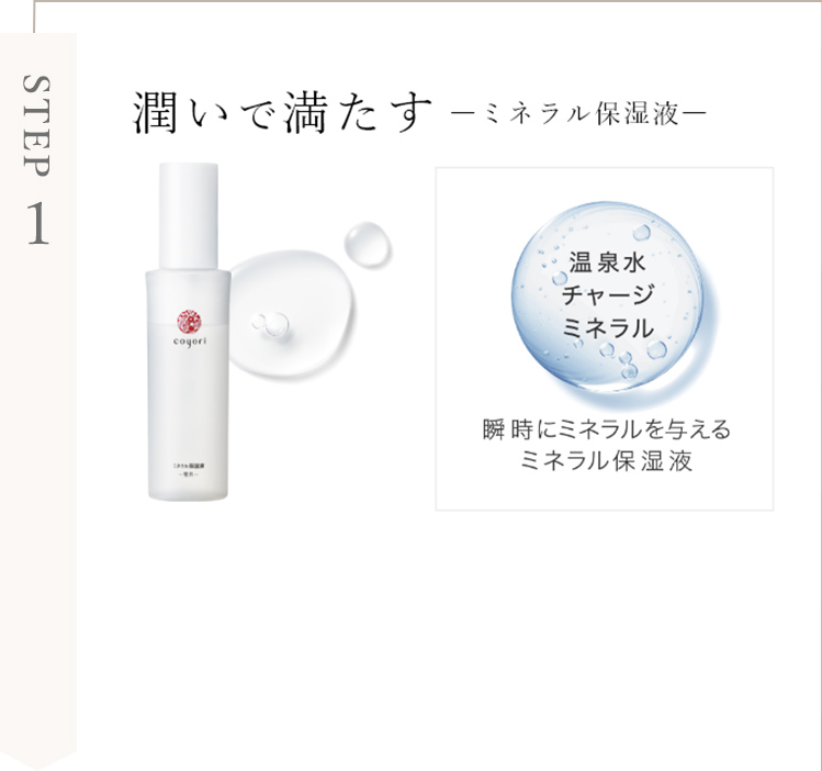 STEP1 潤いで満たす